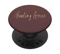 Bowling Green Kentucky Vintage diseño Elegante PopSockets PopGrip Adhesivo