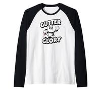 Bowling League Gutter Glory Retro Bowler Camiseta Manga Raglan