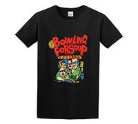 Bowling Oup Turtles Funny Top tee Unisex 100% Cotton Short-Sleeve T-Shirts Black M