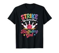 Bowling Party Strike Squad Retro Vibes Camiseta