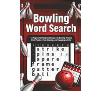 Bowling Word Search Puzzle Book: 112 Pages of Striking Challenges | 56 Bowling-Themed Word Puzzles | Fun, Relaxing, and Engaging Activity