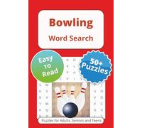 Bowling Word Search Puzzle Book: Word Searches with Easy to Read Print About Leagues, Tournaments, Trophies and More | 6x9 inches, 110 pages | 50+ Puzzles … Gift for Vacations Holidays and Free Times