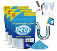 Bowlrefresher Foaming Toilet Cleaner, Bowl Refresh Foaming Toilet Cleaner, Powerful Foaming Toilet Bowl Cleaner, Refresh Bowl Toilet Cleaner, Self Activating Powder, Deep Cleaning (3PCS)