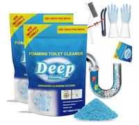 Bowlrefresher Foaming Toilet Cleaner, Bowl Refresh Foaming Toilet Cleaner, Powerful Foaming Toilet Bowl Cleaner, Refresh Bowl Toilet Cleaner, Self Activating Powder, Deep Cleaning (2PCS)
