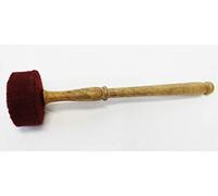 bowlsofnepal F780 - Mazo de fieltro (28 cm), color rojo