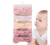 Bows de diadema para niñas, de niña y diademas,Arbustos de pelo para niña | Accesorios para el cabello elástico para envoltura, banda de diada de nudos y elásticos para accesorios para fotomatones