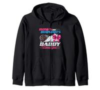 Bows Or Burnouts Daddy Loves You - El género Revela Que papá será Sudadera con Capucha