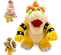 Bowser Peluche, 25cm B-owser Figura de Peluc-he, Juguete de Pe-luche Bo-wser, Bow-ser Animados Pel-uche Figura, Bows-er Muñeca Peluche de Dibujos, Bowser Plush Toy, Bowse-r Doll, Regalos para Niños