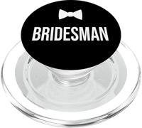 Bowtie Image Silueta Bridesman PopSockets PopGrip para MagSafe