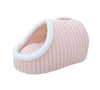 BOWTONG Cama cálida de felpa para mascotas con funda redonda, colchón para mascotas, perros que duermen para perros pequeños, cueva, gatitos, nido de invierno en y
