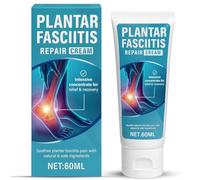 BOWTONG Crema para la fascitis plantar, de 60 ml, crema para aliviar la fascitis plantar, fórmula suave natural, calma para espolones de máxima resistencia del talón,