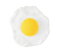 BOWTONG Huevo frito realista, huevos fritos artificiales realistas, comida falsa, simulación realista de alimentos, modelo de huevo cocinado, artificial