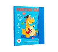 BOWTONG Juego de azulejos y círculos de fracción magnética, libro de aprendizaje de fracciones para niños de borrado en seco con manipuladores visuales matemáticas W 6-12