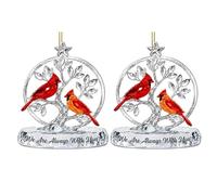 BOWTONG Regalos conmemorativos de cardenal por la pérdida de un ser querido, adorno de condolencias con aspecto de cristal Are Bereavement With We You | con G Always