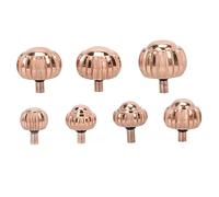 BowyTrading 7 piezas de repuesto para corona de reloj, piezas de reloj en oro rosa con tamaños variados, kit de accesorios ligeros y portátiles para corona de reloj para reparación y mantenimi
