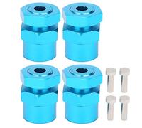 BowyTrading Adaptador de conversión de hexágono para Ruedas de 12 mm a 17 mm para Crawler RC 1/10, Adaptador de hexágono RC de aleación de Aluminio con múltiples Opciones de Color, Compatible (Azul)