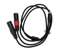 BowyTrading Cable de audio tipo C a 2 XLR macho, cable de amplificador de potencia estéreo Plug and Play de 32 bits y 384 kHz con chip de decodificación HIFI para smartphones, computadoras, ta (o)