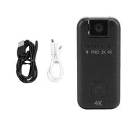 BowyTrading Cámara de acción de Pulgar 4K, cámara de Movimiento en Miniatura con corrección de Imagen giroscópica, grabación en Timelapse, batería de 120 Minutos, Compatible con Tarjeta de 256