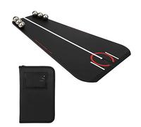 BowyTrading Dispositivo de práctica de Putt de Golf, Entrenador de Putt de Golf con línea de alineación, Ayuda de Entrenamiento de Swing para práctica en Interiores y Exteriores, Incluye 6