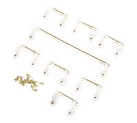 BowyTrading Estabilizador de teclado mecánico, estabilizador de tornillo PCB con alambre dorado, estabilizador de teclado chapado en oro para teclados DIY 61/64/87/104/108, carcasa de nailon con