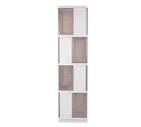 BowyTrading Estantería giratoria de 360° para exhibición, Estante de Almacenamiento de Libros de pie, estantería de Esquina Que Ahorra Espacio para dormitorios y Salas de Estar de pequeño (4 Capas)