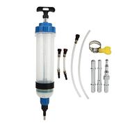 BowyTrading Extractor de fluidos de 1,5 L, bomba de extracción de aceite para motor de automóvil, jeringa de llenado de fluido para cilindro maestro con conector de liberación rápida para PSA