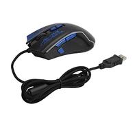 BowyTrading M762 - Juego con cable, efecto de iluminación RGB con 8 botones programables, sensor de 6400 DPI, ergonómico para PC y jugadores, incluye cable de 155 m