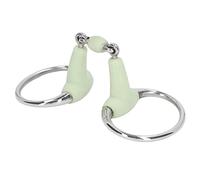 BowyTrading Mors de Red de Caballo de Acero Inoxidable, Moras de Boca de Caballo de 125 mm con Rodillo, Rodillo de Red de Caballo Durable para la cría y el entrenamiento, Mors de Boca