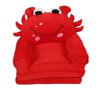 BowyTrading Sofá Convertible para niños, sofá Plegable para niños con diseño de muñeca de Dibujos Animados Adorable, sofá Cama de Felpa Plegable y abatible para Toddlers, Ideal para niños y (Roja)