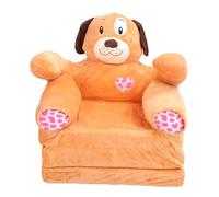 BowyTrading Sofá para niños con Estampado de Dibujos Animados de Animales, Silla Mini para Toddlers, Tumbona Plegable Multifuncional para Leer, Relajarse y Dormir, sofá de Terciopelo (Forma de Perro)