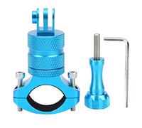 BowyTrading Soporte Universal para cámara de acción, Soporte para Bicicleta y Motocicleta con Cabezal esférico de rotación de 360 Grados, Almohadilla Antideslizante y Montura de aleación de (Azul)