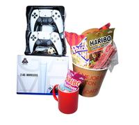 Box 4 Consola 4K con mandos inalambricos Taza Snaks y chuches 1 Ud
