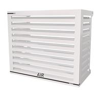 Box Air Klima Cover Clima Blade M Blanco - Cubierta para Aire Acondicionado Exterior de Aluminio Composite, Soportes INOX Regulables, Instalación en Pared, Protección Unidad Exterior