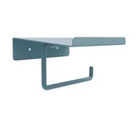 Box and beyond - Soporte de papel higiénico para pared, soporte para rollo de inodoro, fiordo, azul glaciar, 14 x 6,2 x 12 cm