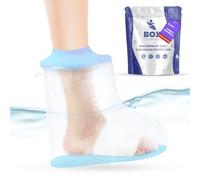 Box Commerce - Protector Impermeable para Escayola de Pie - Funda Reutilizable para Ducha - Cubre Escayola y Vendajes - Protección para Heridas y Quemaduras - Cubre Escayola Tobillo