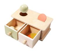 Box De Moneda Y Bola - Caja De Monedas para Niños Pequeños, Desarrollo De Habilidades Sensoriales para Preescolar | Baby Coin and Ball Drop Cajer Box Cooperation Toys Desarrollo para Niños De 1Año