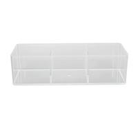 Box de punta de uñas Consejo de arte de la uña Caja de almacenamiento de punta de uñas Transparente 3 Compartimento Design Open Storage Smart Storage para Office Bedroom Material