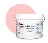 BOX DECO COULEURS Aqua Deco - Pintura acrílica con aspecto mate (10 l/100 m²), color rosa