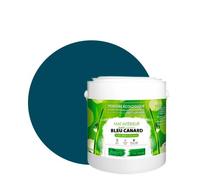 BOX DECO COULEURS Peinture murale naturelle écologique aspect mat intérieur Natura - 2,5L / 33m², Bleu Canard