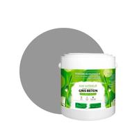 BOX DECO COULEURS Peinture murale naturelle écologique aspect mat intérieur Natura - 2,5L / 33m², Gris Béton