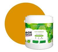 BOX DECO COULEURS Peinture murale naturelle écologique aspect mat intérieur Natura - 2,5L / 33m², Jaune Moutarde