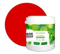 BOX DECO COULEURS Peinture murale naturelle écologique aspect mat intérieur Natura - 2,5L / 33m², Orange Madagascar
