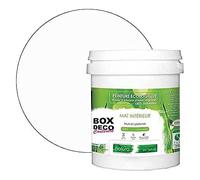 BOX DECO COULEURS Pintura de pared natural ecológica con aspecto mate interior Natura - 1 l/13 m², color blanco roto