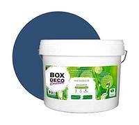 BOX DECO COULEURS Pintura de pared natural ecológica con aspecto mate interior Natura - 10 l/130 m², azul carbón