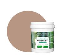BOX DECO COULEURS Pintura natural ecológica interior exterior con aspecto mate Natura - 1 l/13 m² [Clase energética A+], marrón café
