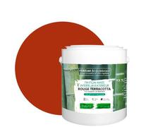 BOX DECO COULEURS Pintura natural ecológica interior exterior con aspecto mate Natura - 2,5 l/33 m² [Clase energética A+], rojo Terracota