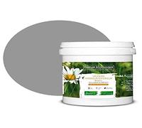 BOX DECO COULEURS Pintura natural ecológica interior exterior con aspecto terciopelo Natura - 1 l/13 m² [Clase energética A+], gris hormigón