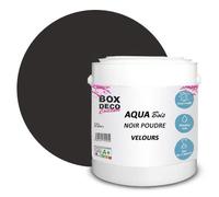 BOX DECO COULEURS Pintura para muebles de madera acrílica con aspecto aterciopelado Aqua Madera - 2,5L/25 m², negro en polvo