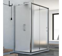 Box Doccia 3 lati 70x130x70 CM H185 stampato C mod. Replay Trio 1 Anta