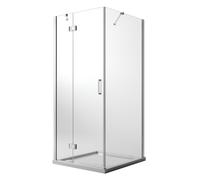 Box Doccia 80x70 CM H190 Trasparente mod. Flip Anta + Fisso